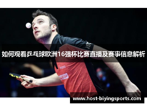 如何观看乒乓球欧洲16强杯比赛直播及赛事信息解析