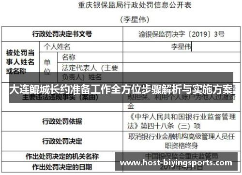 大连鲲城长约准备工作全方位步骤解析与实施方案